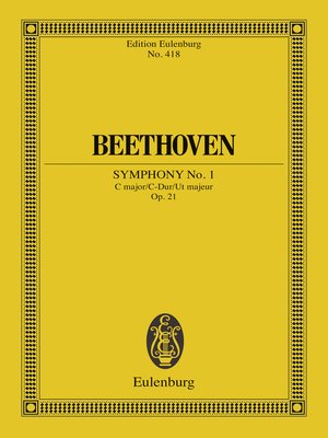 cover image of Symphony No. 1 C major